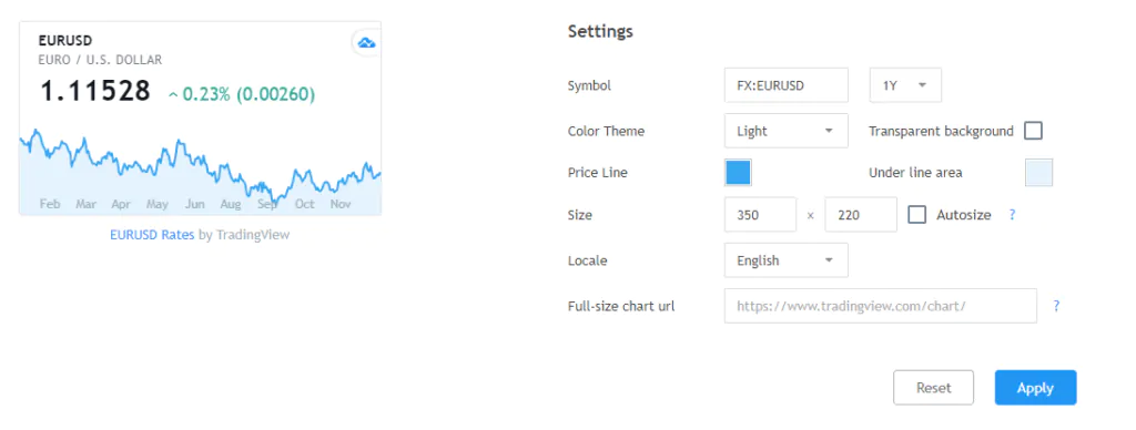 Trading Widget